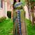 Sangam prints olive green silk woven work traditional saree