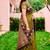 Sangam prints dark olive green silk woven work traditional saree