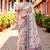 Sangam prints red cotton blend woven work traditional saree