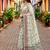 Sangam prints green cotton blend woven work traditional saree
