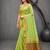 Sangam prints green cotton blend woven work traditional saree