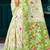 Sangam prints green cotton blend woven work traditional saree