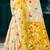 Sangam prints yellow cotton blend woven work traditional saree