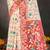 Sangam prints red cotton blend woven work traditional saree