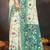 Sangam prints mint green cotton blend woven work traditional saree