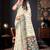 Sangam prints gray cotton blend woven work traditional saree