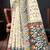 Sangam prints gray cotton blend woven work traditional saree