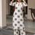 Women's Beautiful Printed Work Cotton Fabric Straight Kurta Pant Set
