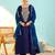 Women's Beautiful Embroidery Work Viscose Silk Fabric Flared Anarkali Pant and Dupatta Set