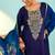 Women's Beautiful Embroidery Work Viscose Silk Fabric Flared Anarkali Pant and Dupatta Set