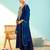 Women's Beautiful Embroidery Work Viscose Silk Fabric Flared Anarkali Pant and Dupatta Set