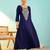 Women's Beautiful Embroidery Work Viscose Silk Fabric Flared Anarkali Pant and Dupatta Set