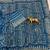 Blue Color Prints And  real mirror work georgette Saree