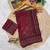 Maroon Color Prints And  real mirror work georgette Saree