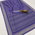 Purple Color Prints And  real mirror work georgette Saree