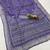 Purple Color Prints And  real mirror work georgette Saree