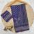 Purple Color Prints And  real mirror work georgette Saree