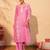 Women's Beautiful Thread Work Pure Cotton Fabric Straight Kurta Pant and Dupatta Set