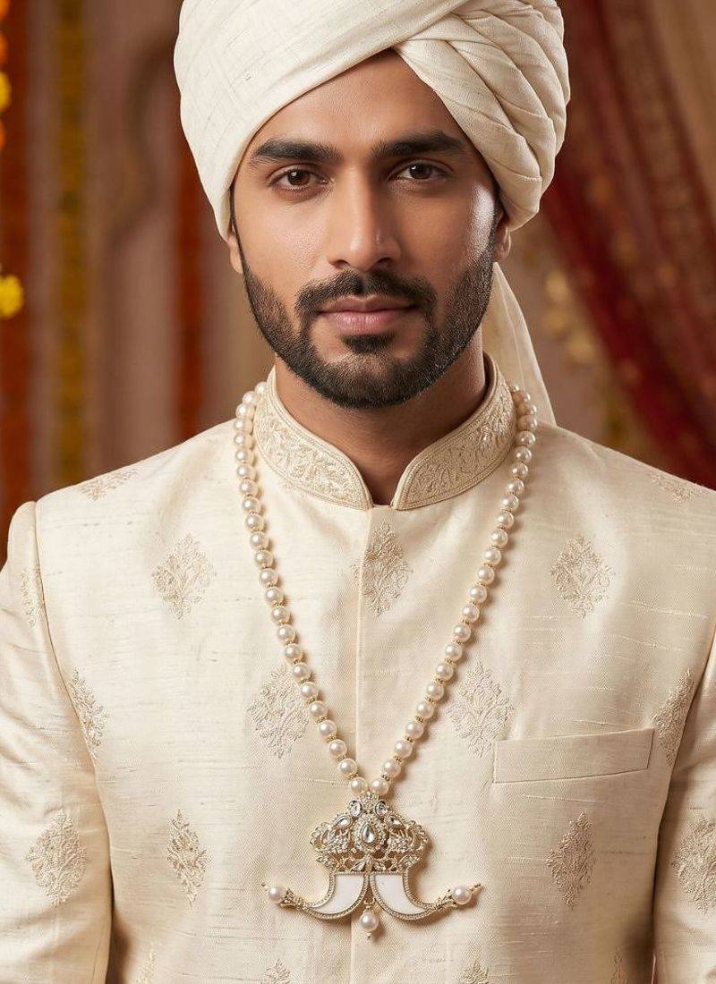Single-line groom mala