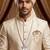 Single-line dulha mala with gold plated brooch