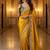 New Designer Soft Sartin With Beautiful Embroidery Work Women's Saree With Blouse Set 
