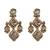Gold-plated kundan choker necklace set with earrings for women