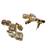 Gold-plated kundan choker necklace set with earrings for women