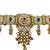 Traditional gold plated choker necklace set with earrings for women