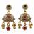 Traditional kundan meenakari choker jewelry set for women