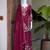 Premium rangoli crush with embroidered sequin work  palazzo suit