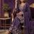 Premium rangoli crush with embroidered sequin work  palazzo suit