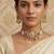 Traditional kundan meenakari choker jewelry set for women