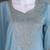 Skyblue silk blend embroidered sequin work wedding palazzo set