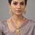 Traditional gold plated kundan and pink beaded 3-layer necklace jewellery set with earrings for women