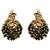 Traditional gold plated temple jewelry necklace set for women