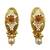 Traditional gold plated choker necklace set with earrings for women