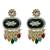 Kundan & multi-layered beads choker jewellery set with earrings for women