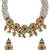 Women gold-plated kundan & multi-strand pearl jewellery set