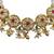 Women gold-plated kundan & multi-strand pearl jewellery set