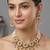 Women gold-plated kundan & multi-strand pearl jewellery set