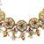 Women gold-plated kundan & multi-strand pearl jewellery set