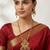 Women gold-plated antique temple long necklace & earrings set