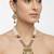 Women gold-plated antique temple long necklace & earrings set