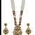 Women gold-plated antique temple long necklace & earrings set