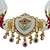 Traditional gold-plated kundan & meenakari choker jewellery set for women
