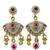 Traditional gold-plated kundan & meenakari choker jewellery set for women