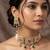 Traditional gold-plated kundan & meenakari choker jewellery set for women