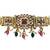 Traditional gold-plated kundan & meenakari choker jewellery set for women