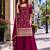 Maroom vichitra semi stitched suit with heavy embroidery work