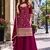 Maroom vichitra semi stitched suit with heavy embroidery work